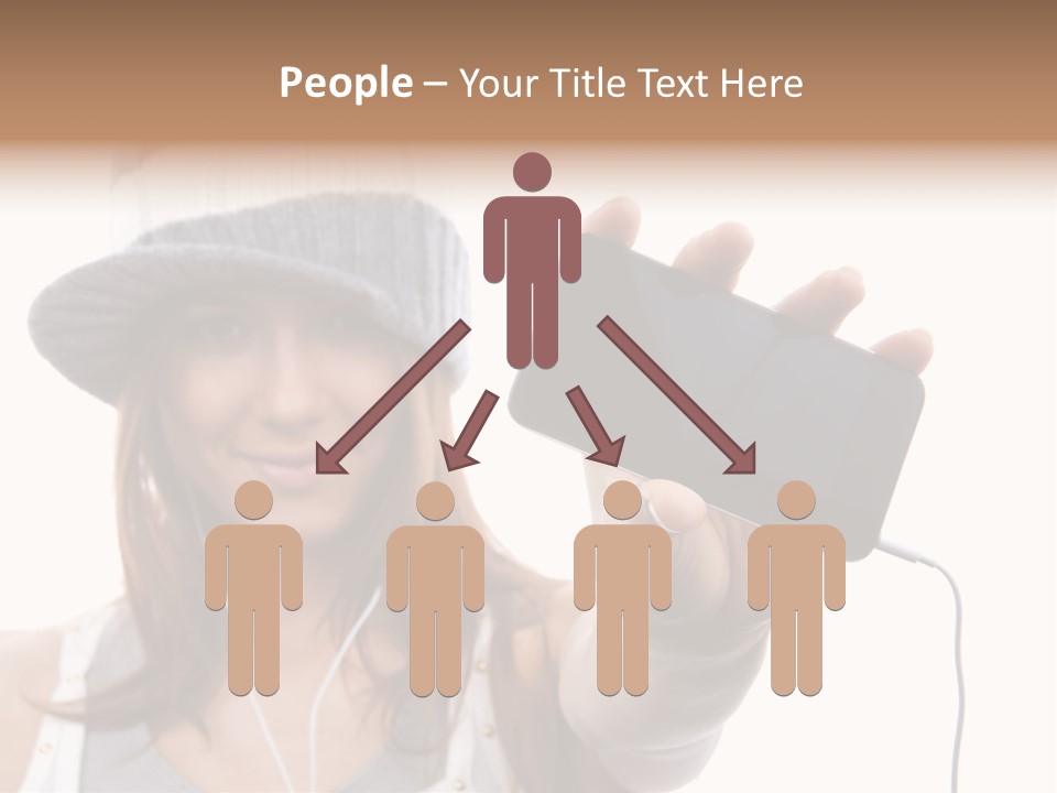 Contemporary Caucasian Connection PowerPoint Template