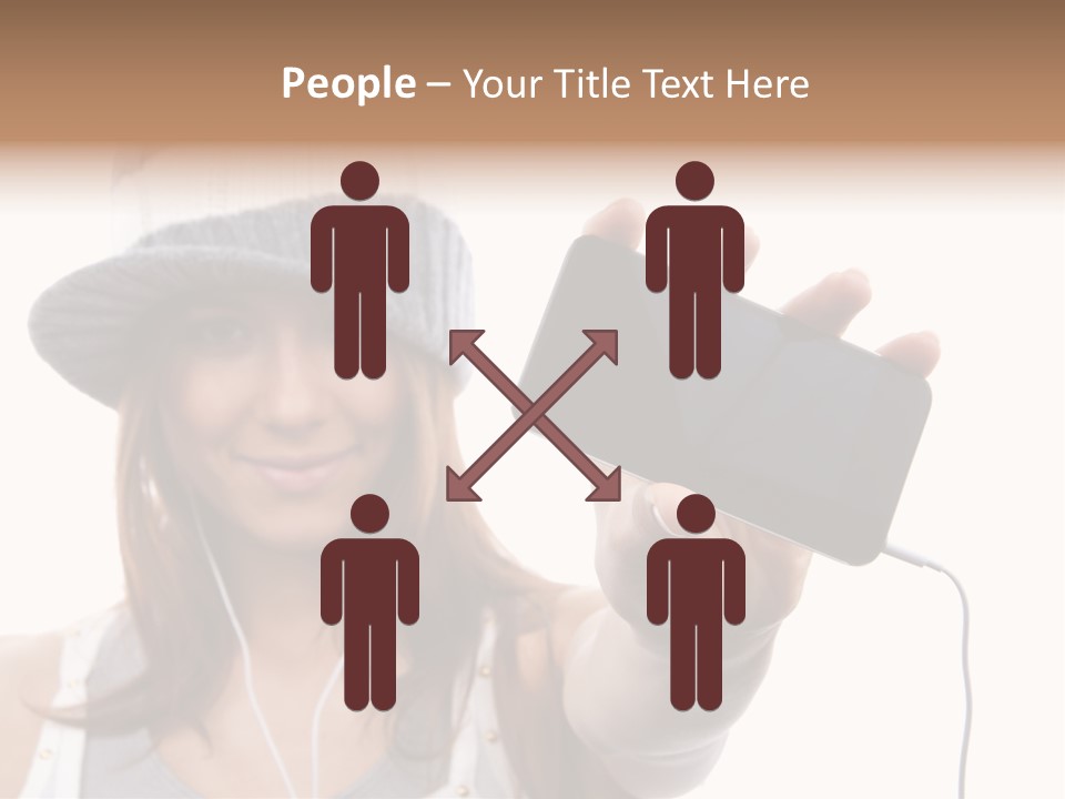 Contemporary Caucasian Connection PowerPoint Template