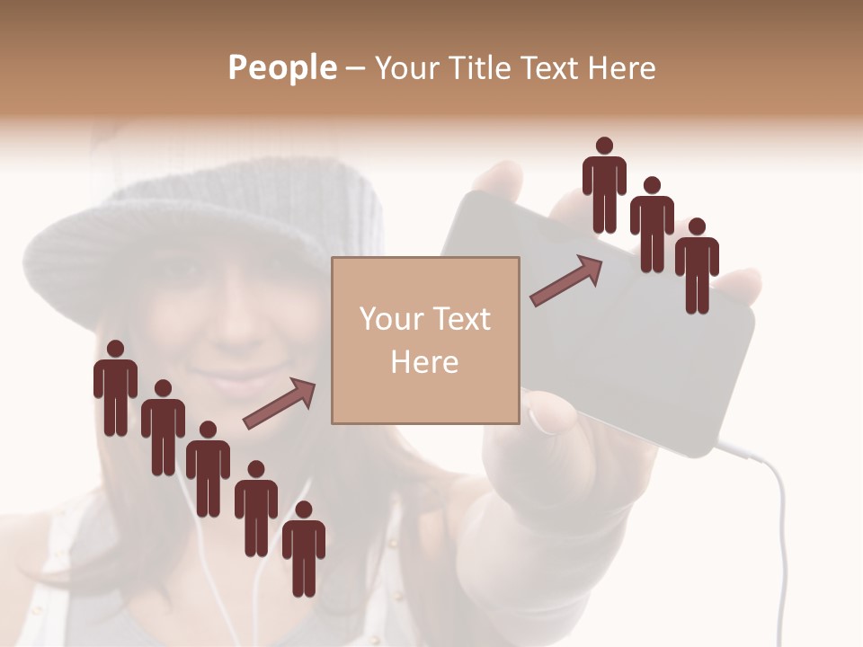 Contemporary Caucasian Connection PowerPoint Template