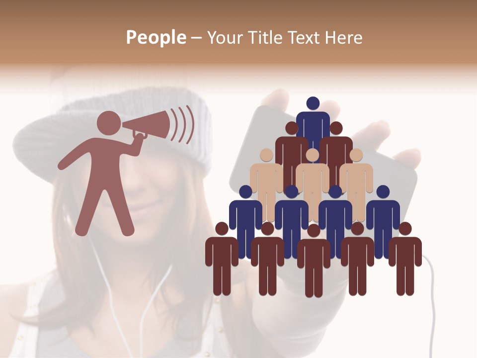 Contemporary Caucasian Connection PowerPoint Template