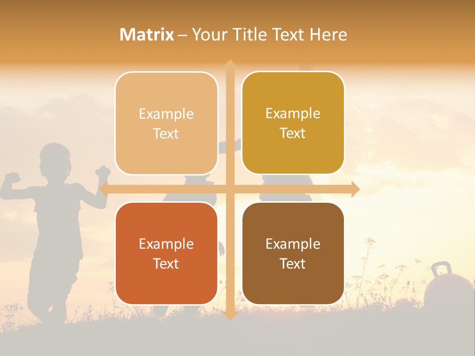 Sunset Summertime Sky PowerPoint Template