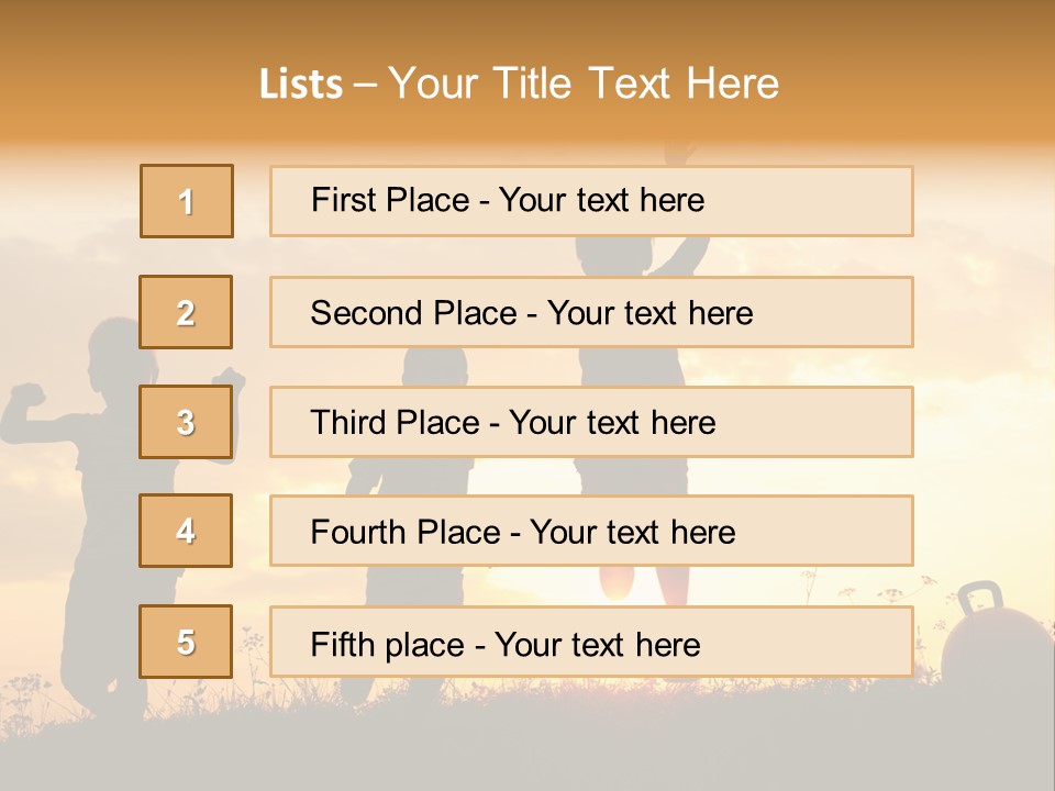 Sunset Summertime Sky PowerPoint Template
