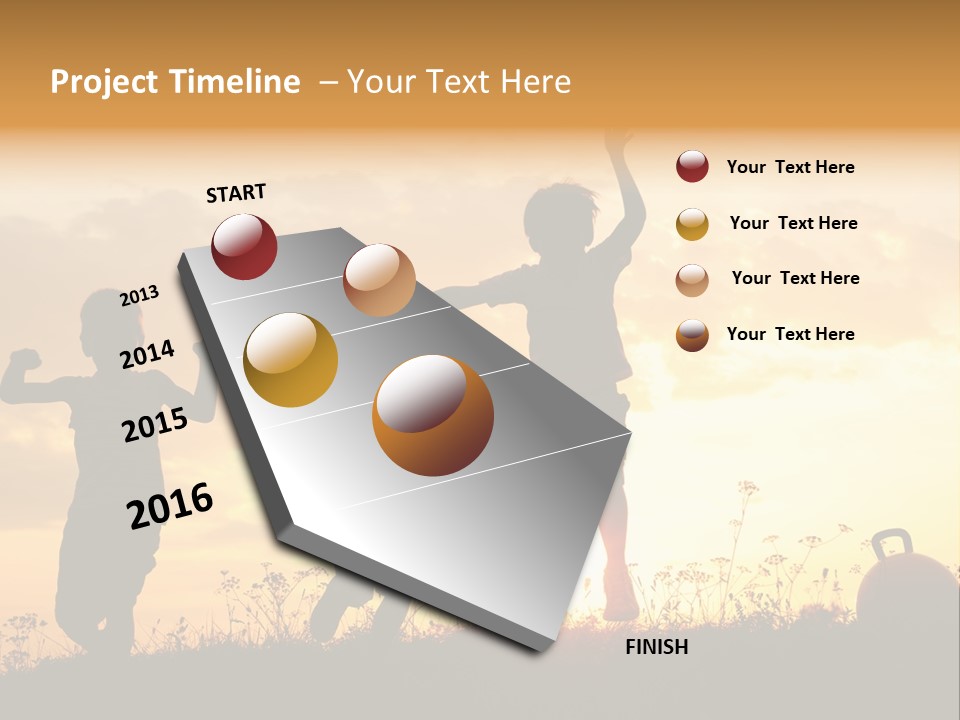 Sunset Summertime Sky PowerPoint Template