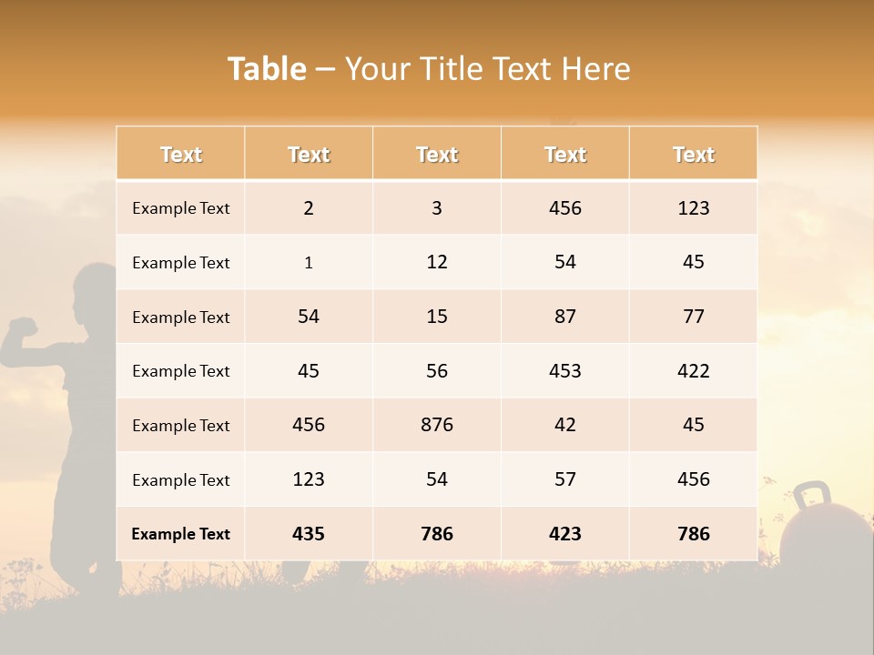 Sunset Summertime Sky PowerPoint Template