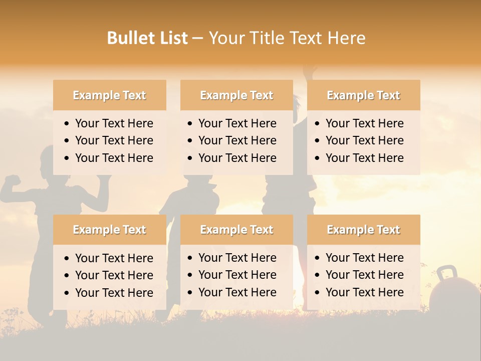 Sunset Summertime Sky PowerPoint Template