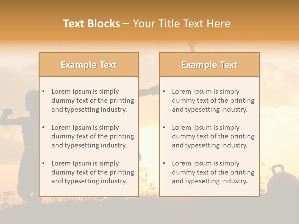 Sunset Summertime Sky PowerPoint Template