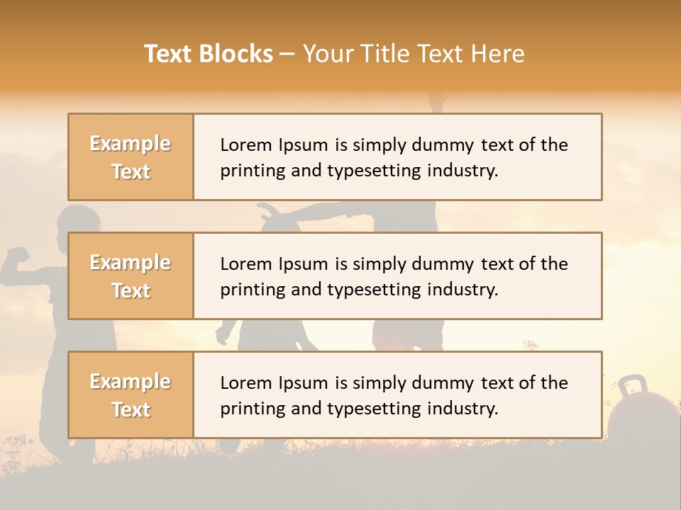 Sunset Summertime Sky PowerPoint Template