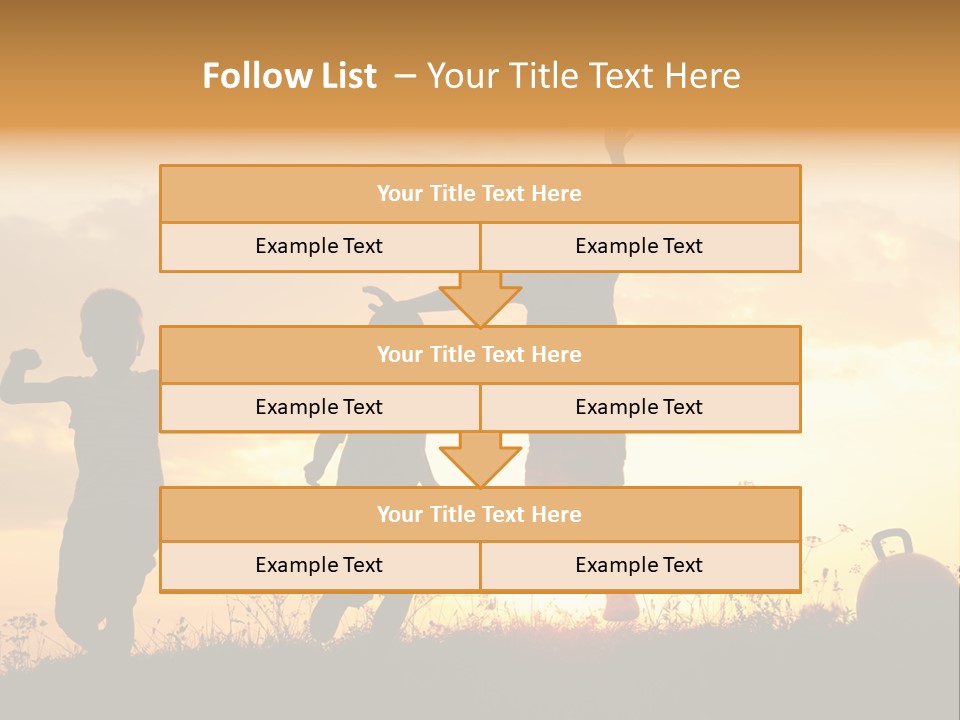 Sunset Summertime Sky PowerPoint Template