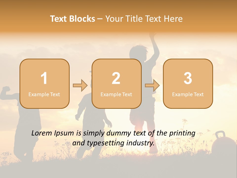 Sunset Summertime Sky PowerPoint Template