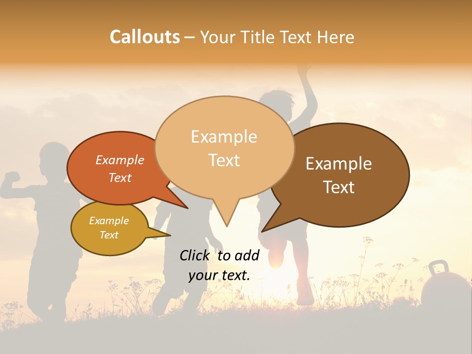 Sunset Summertime Sky PowerPoint Template