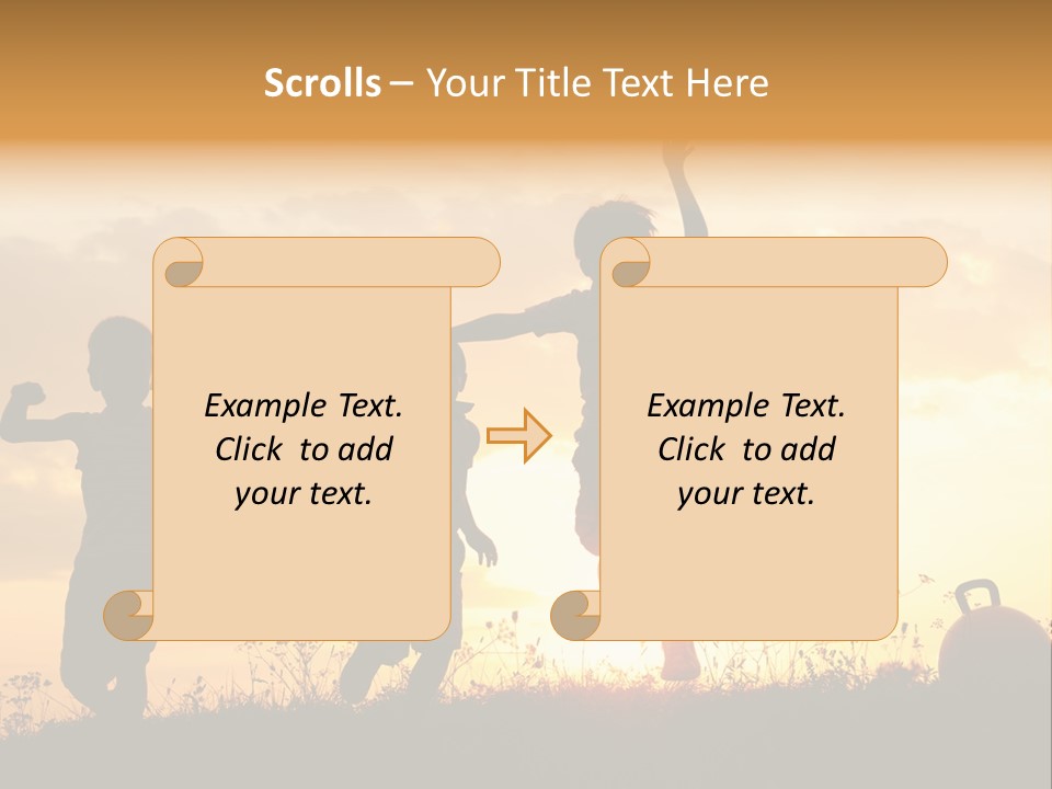 Sunset Summertime Sky PowerPoint Template