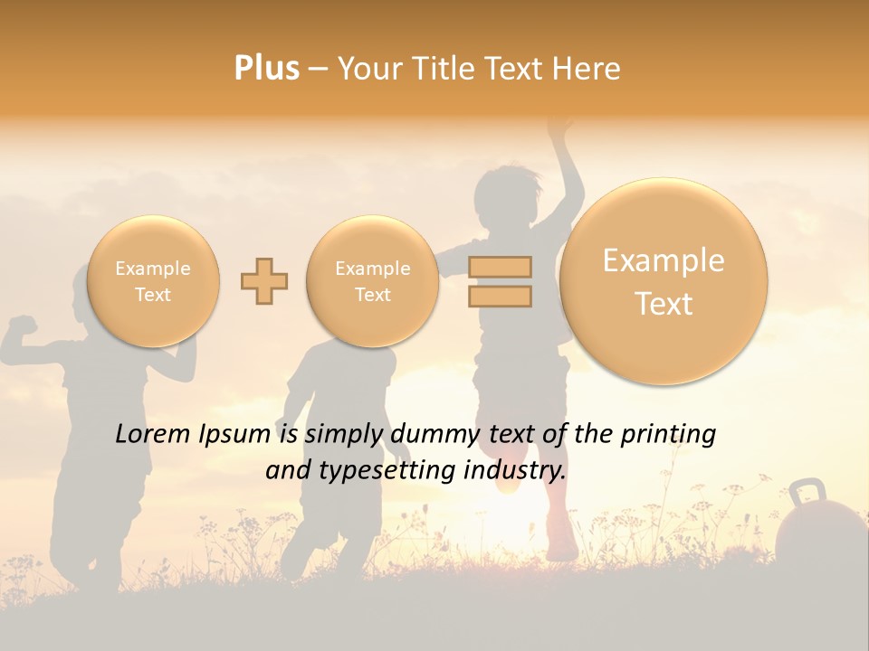 Sunset Summertime Sky PowerPoint Template
