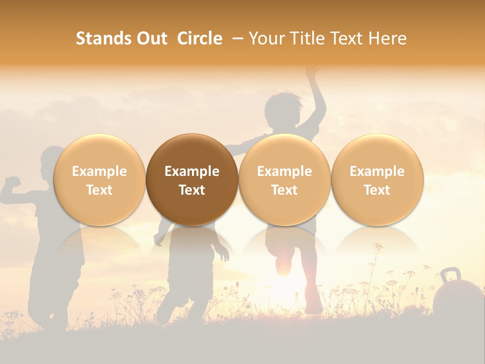 Sunset Summertime Sky PowerPoint Template