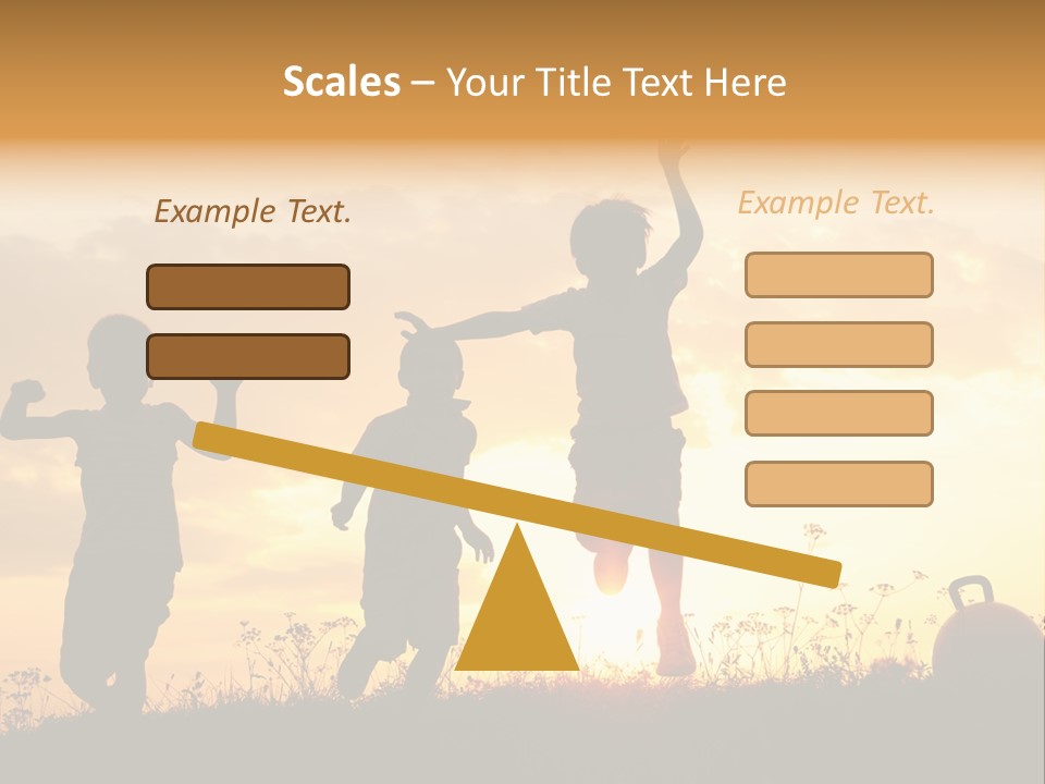 Sunset Summertime Sky PowerPoint Template