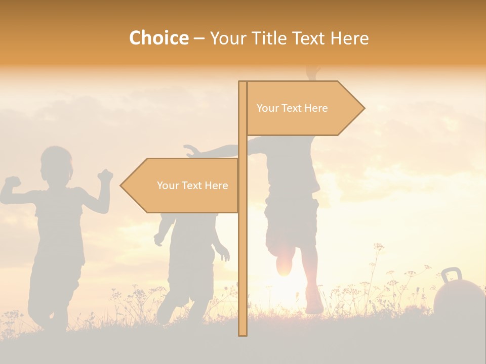 Sunset Summertime Sky PowerPoint Template