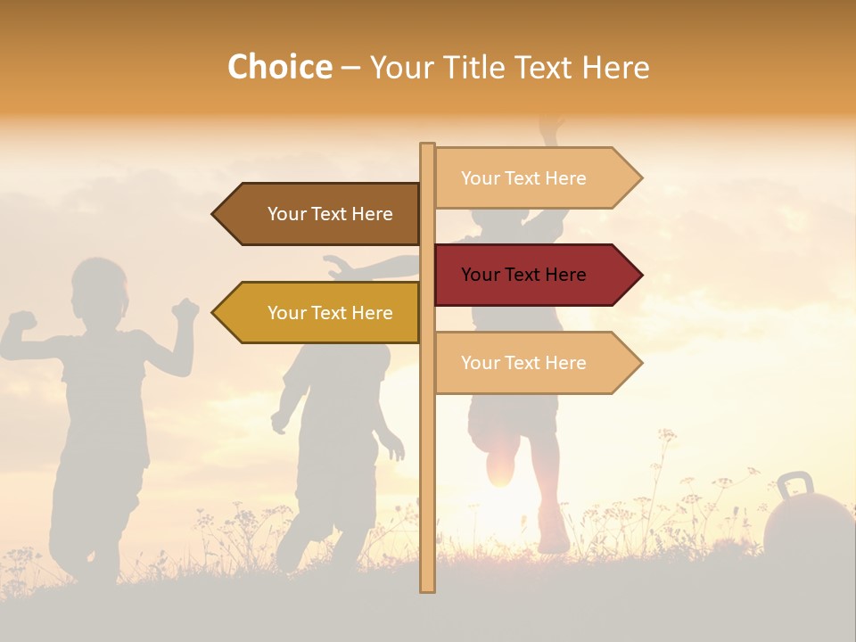 Sunset Summertime Sky PowerPoint Template