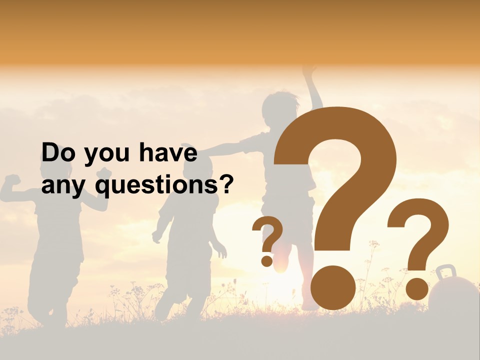 Sunset Summertime Sky PowerPoint Template