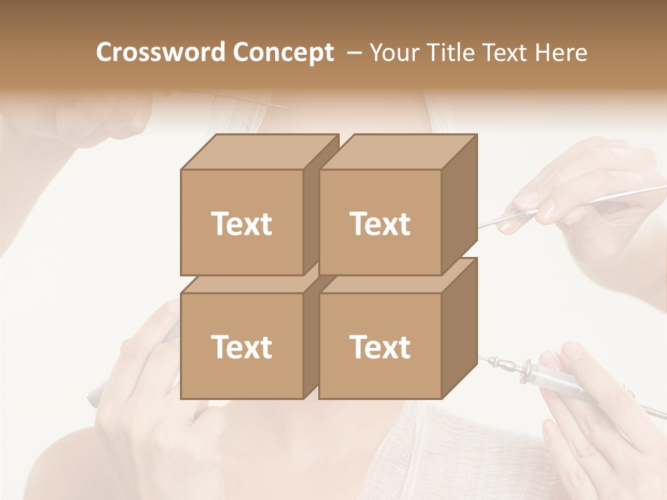 Caucasian Vanity Red PowerPoint Template