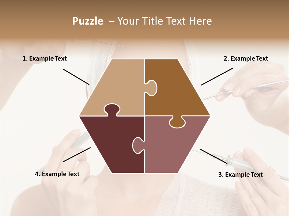 Caucasian Vanity Red PowerPoint Template