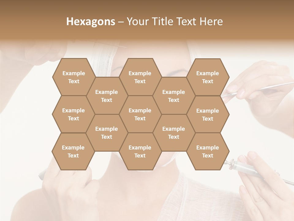 Caucasian Vanity Red PowerPoint Template