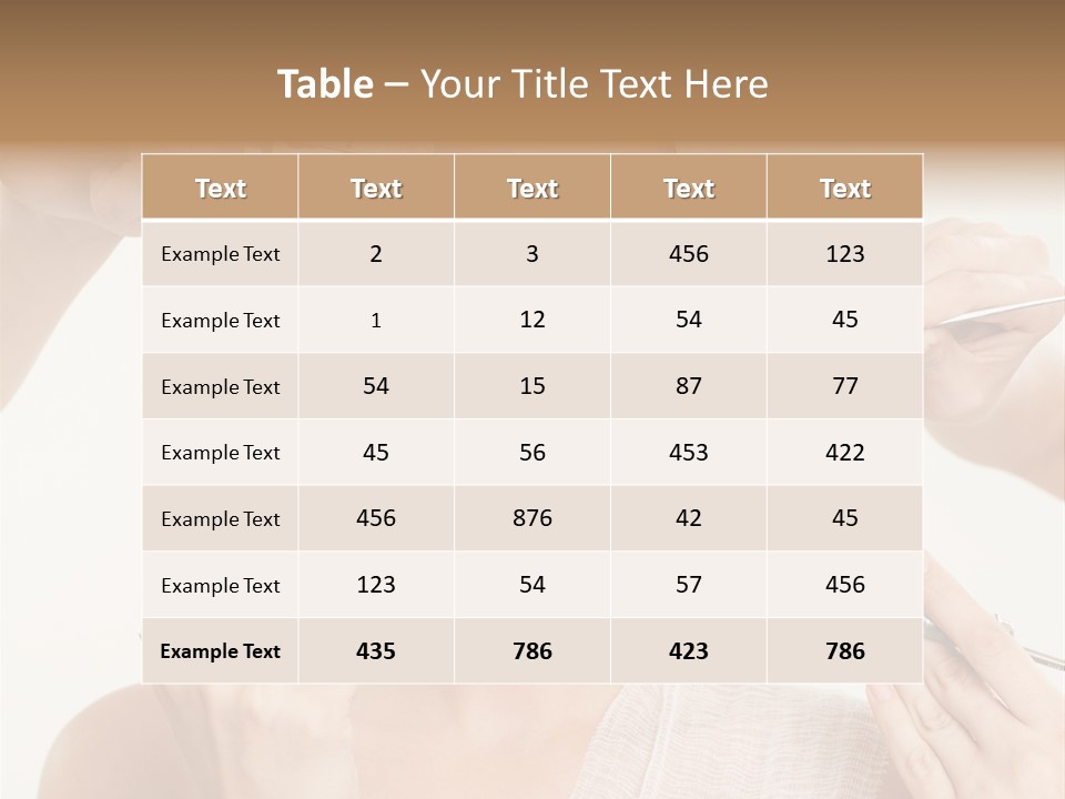 Caucasian Vanity Red PowerPoint Template