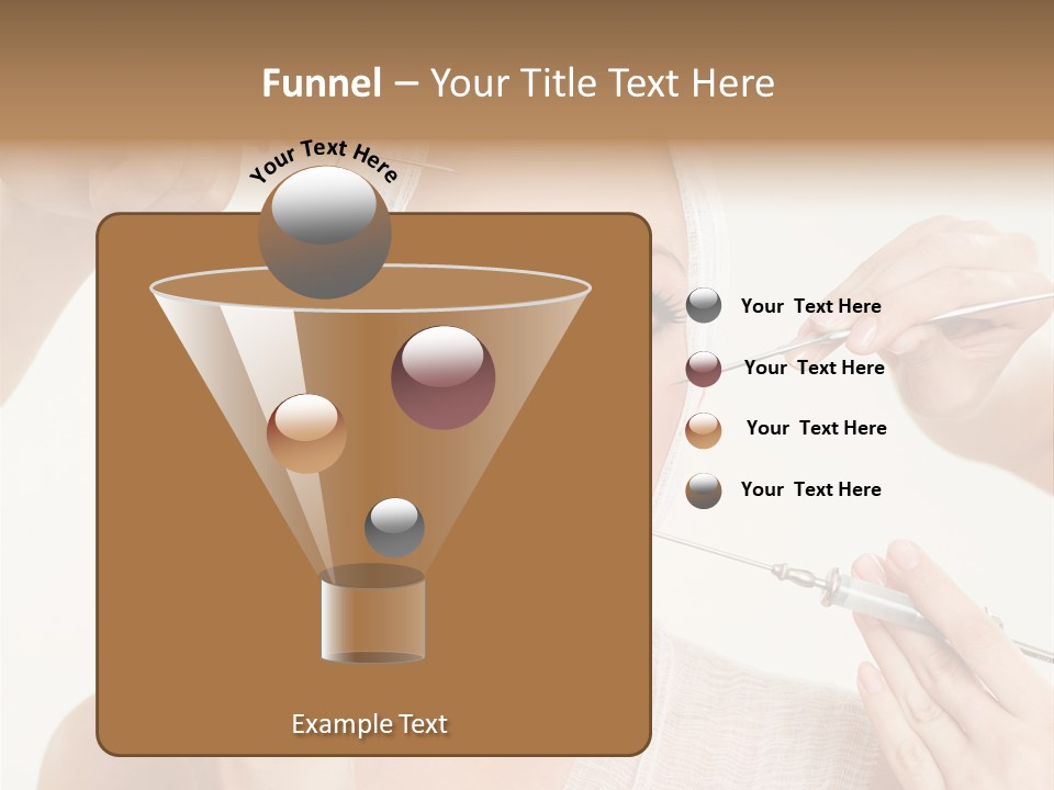 Caucasian Vanity Red PowerPoint Template
