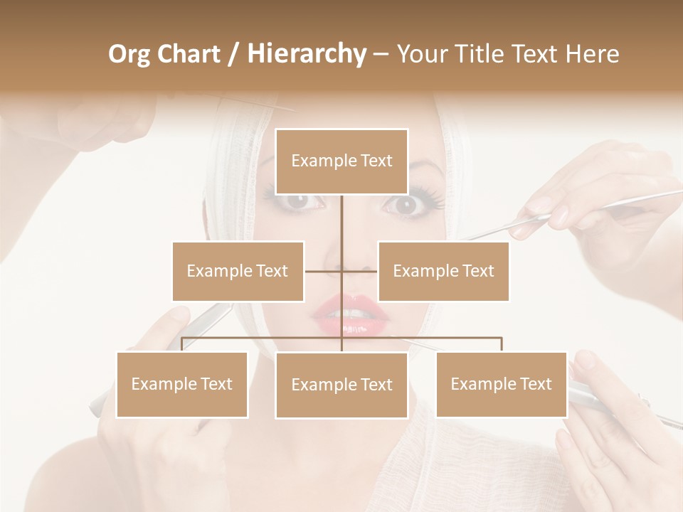 Caucasian Vanity Red PowerPoint Template