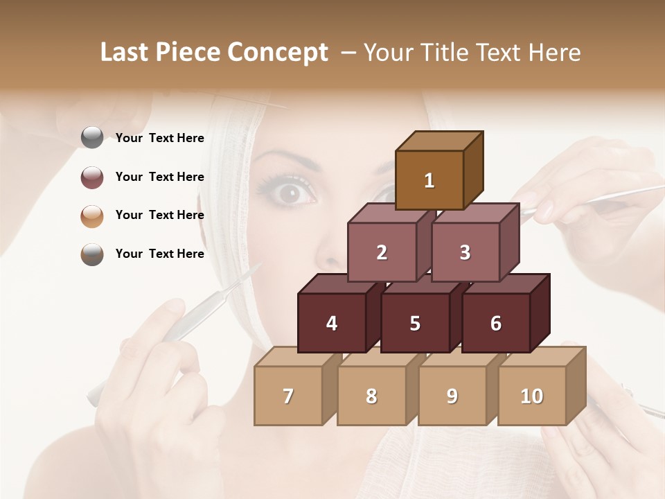 Caucasian Vanity Red PowerPoint Template