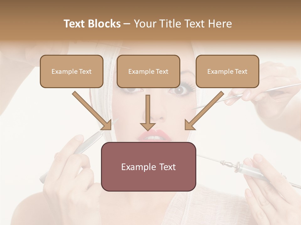 Caucasian Vanity Red PowerPoint Template