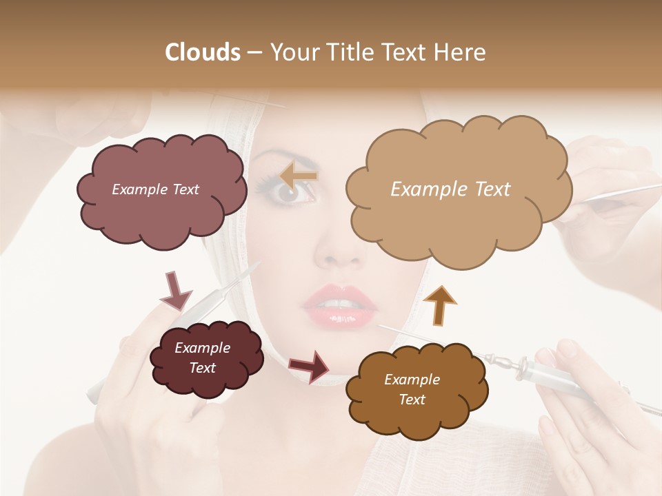 Caucasian Vanity Red PowerPoint Template