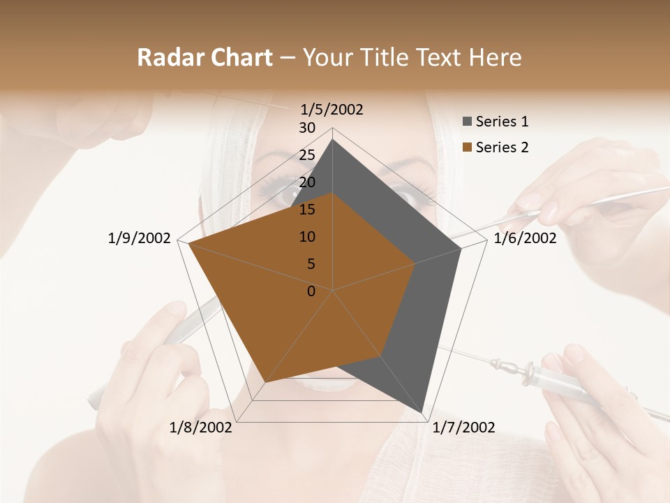 Caucasian Vanity Red PowerPoint Template