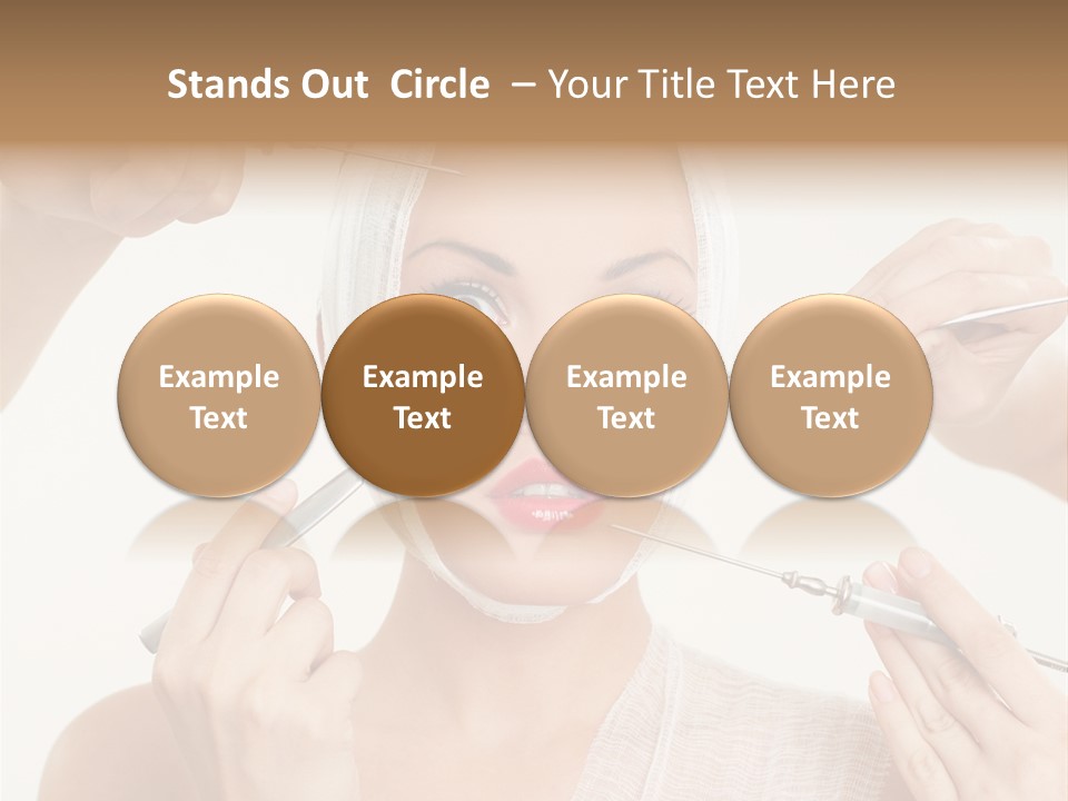 Caucasian Vanity Red PowerPoint Template