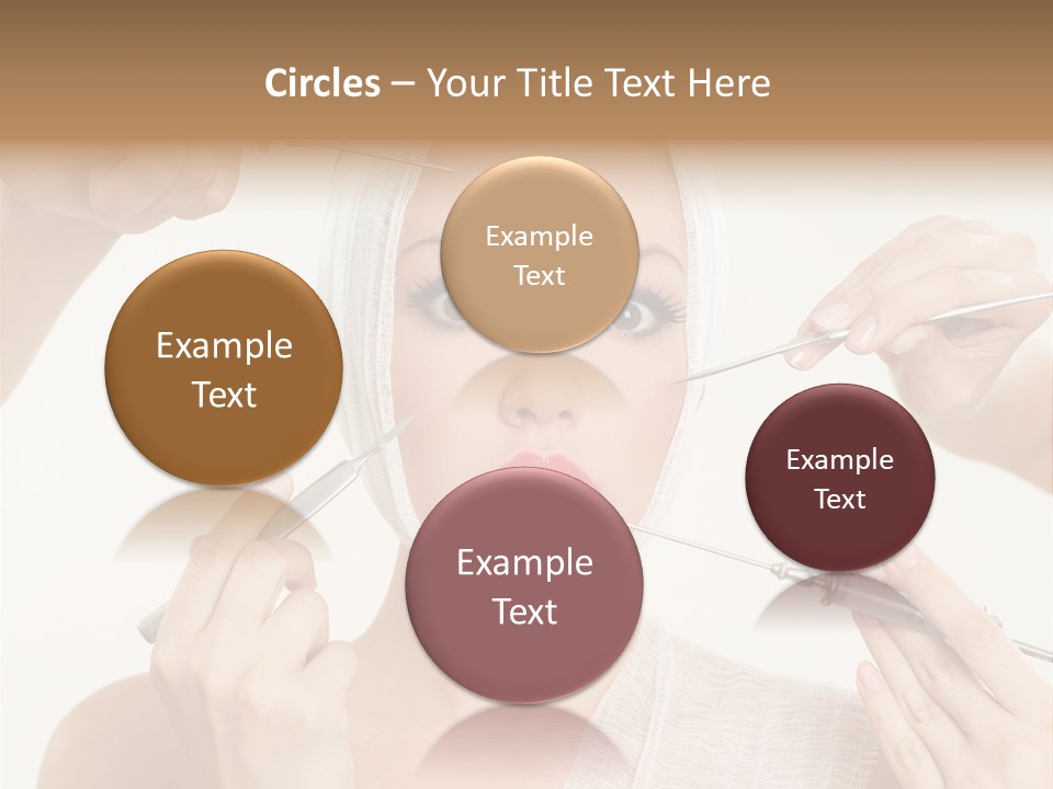 Caucasian Vanity Red PowerPoint Template