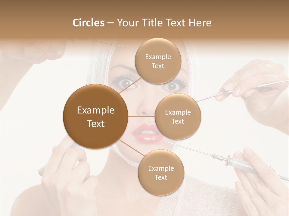 Caucasian Vanity Red PowerPoint Template