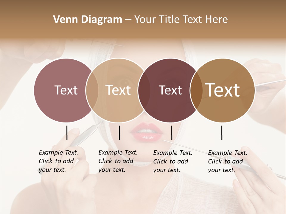 Caucasian Vanity Red PowerPoint Template