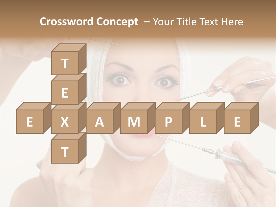 Caucasian Vanity Red PowerPoint Template