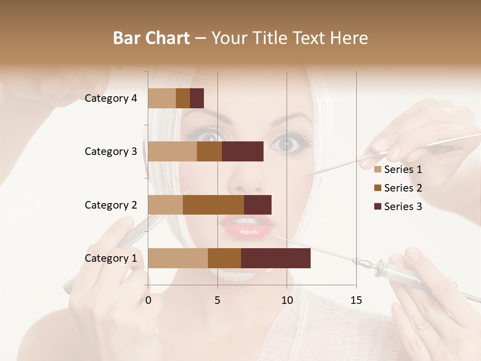 Caucasian Vanity Red PowerPoint Template