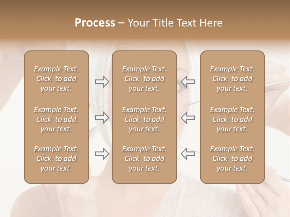 Caucasian Vanity Red PowerPoint Template