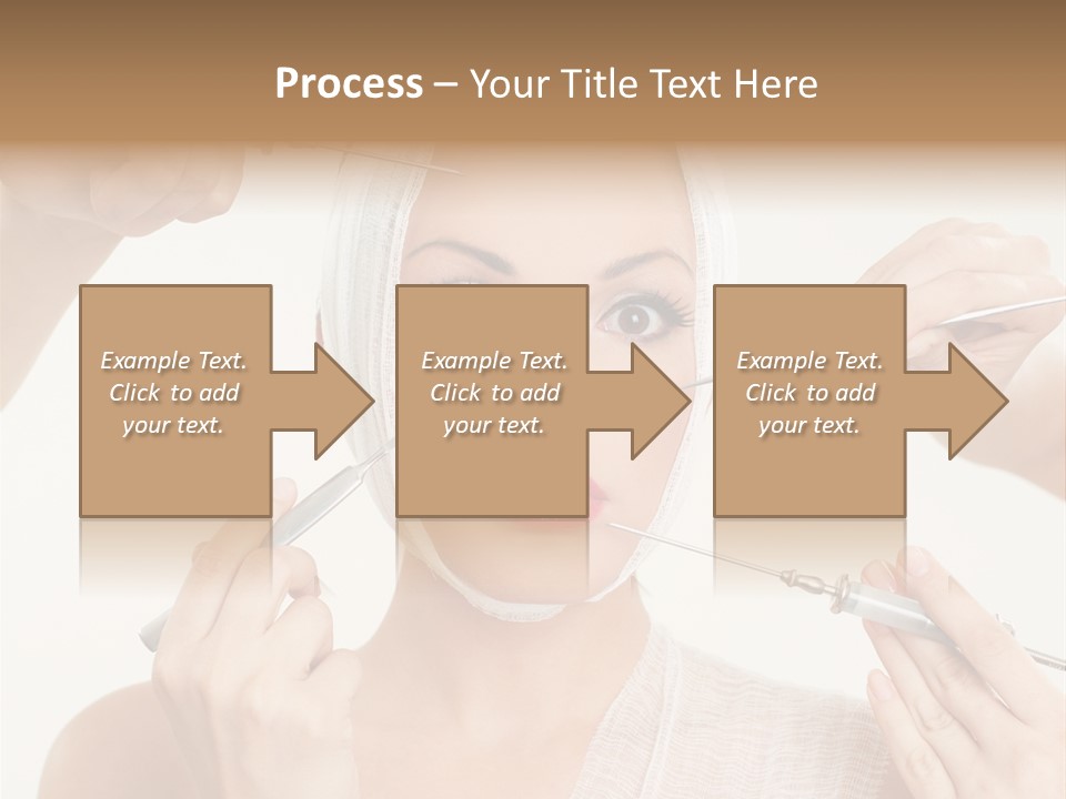 Caucasian Vanity Red PowerPoint Template