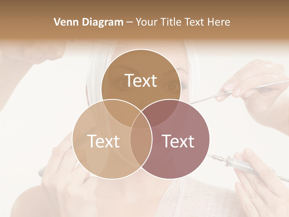 Caucasian Vanity Red PowerPoint Template