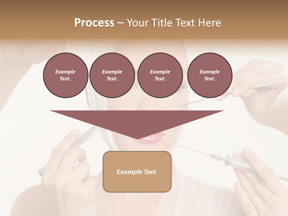 Caucasian Vanity Red PowerPoint Template