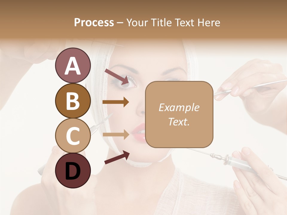 Caucasian Vanity Red PowerPoint Template