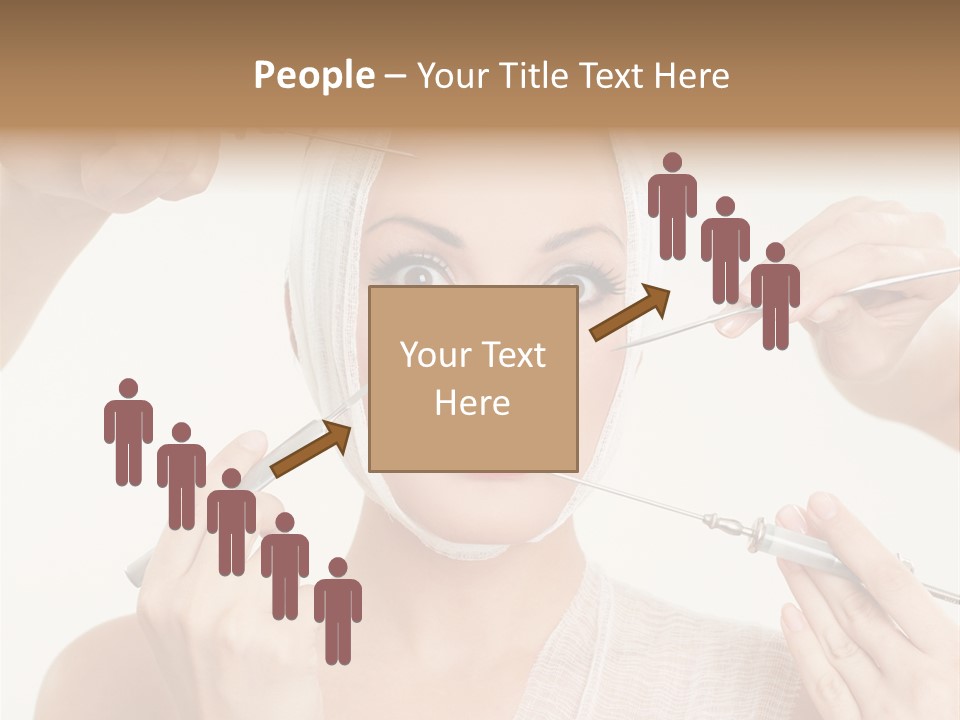 Caucasian Vanity Red PowerPoint Template