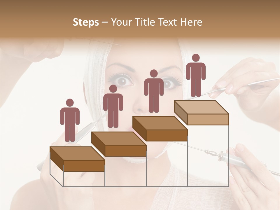 Caucasian Vanity Red PowerPoint Template