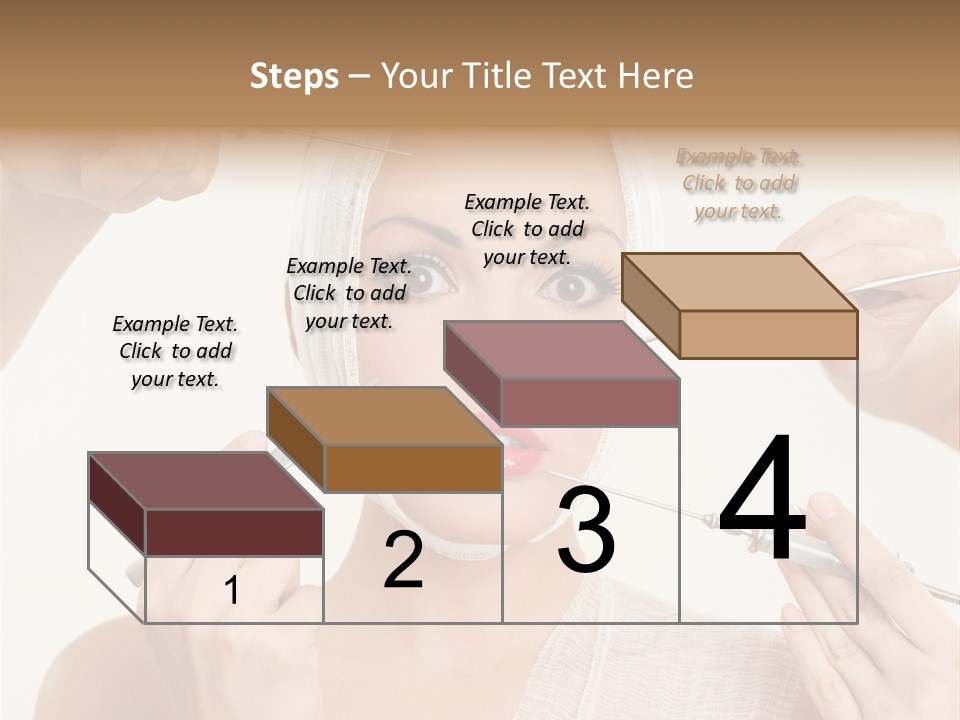 Caucasian Vanity Red PowerPoint Template