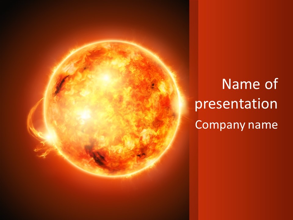 Corona Main Sequence Plasma PowerPoint Template