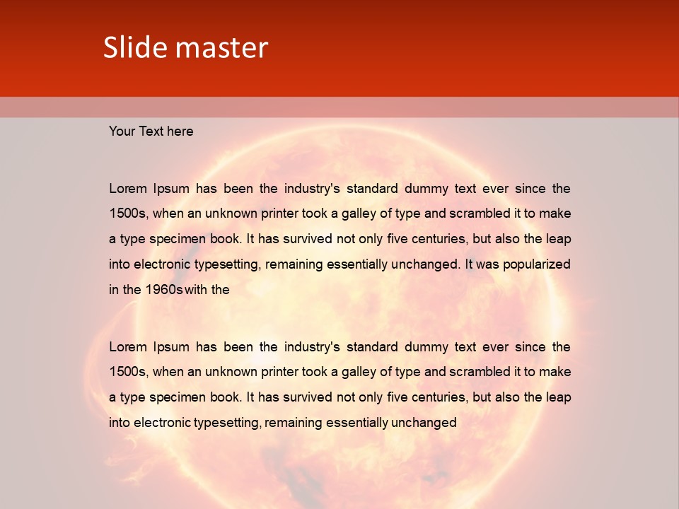Corona Main Sequence Plasma PowerPoint Template