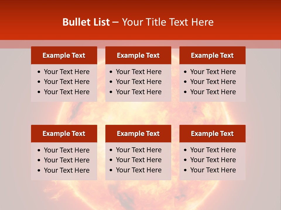 Corona Main Sequence Plasma PowerPoint Template