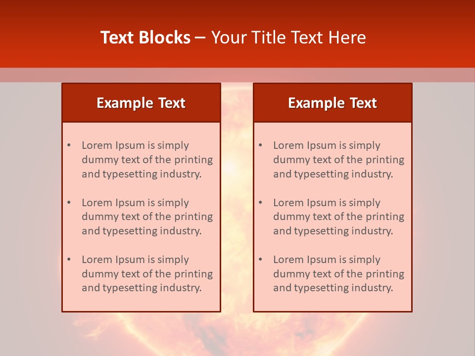 Corona Main Sequence Plasma PowerPoint Template