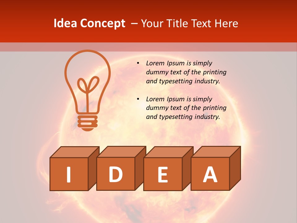 Corona Main Sequence Plasma PowerPoint Template